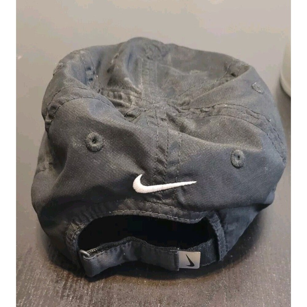 Nike Infant Toddler Hat Baseball Cap Adjustable Strap Back Black Sports Dri-fit - Picture 2 of 4